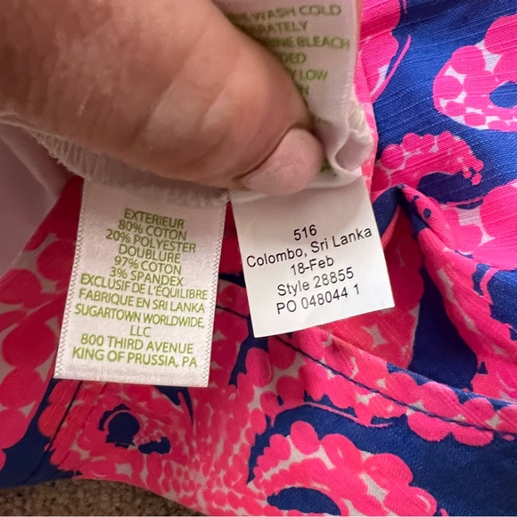 Lilly Pulitzer Nicki Skort Size 10 NWOT Ikat Blue Mocean Rare Print - Picture 5 of 7